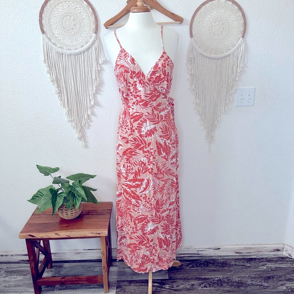 Forever 21 Orange Floral Dress Forever 21 Orange Print Playsuit Flare Dress  Flower Dress Forever